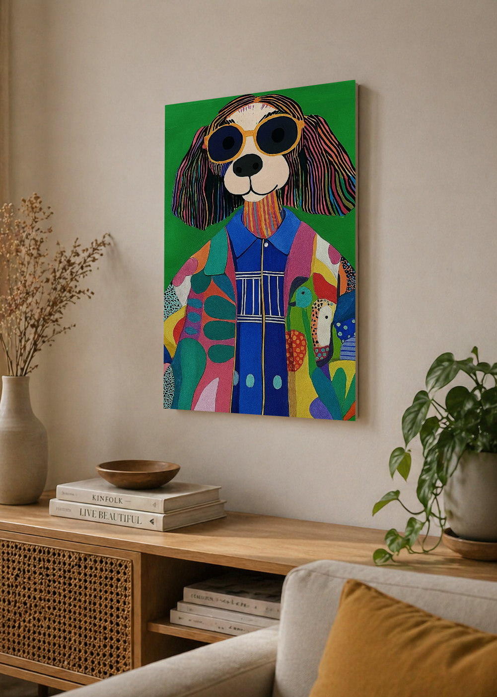 Cuadro Decorativo Sin Marco - MDF 9mm Como Perros y Gatos V - foto 4