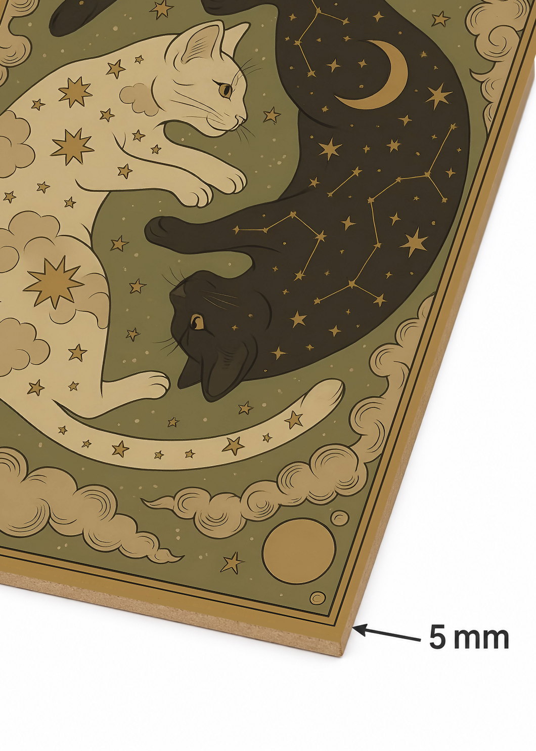 Cuadro Decorativo Sin Marco - MDF 9mm Como Perros y Gatos X - foto 6