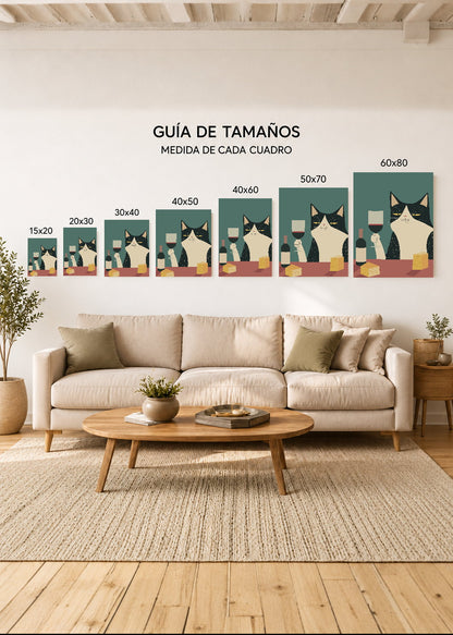 Cuadro Decorativo Sin Marco - MDF 9mm Como Perros y Gatos XIX - foto 5