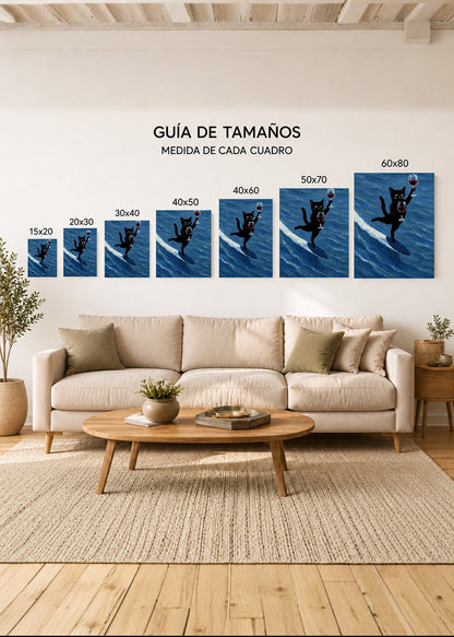 Cuadro Decorativo Sin Marco - MDF 9mm Como Perros y Gatos XVII - foto 5