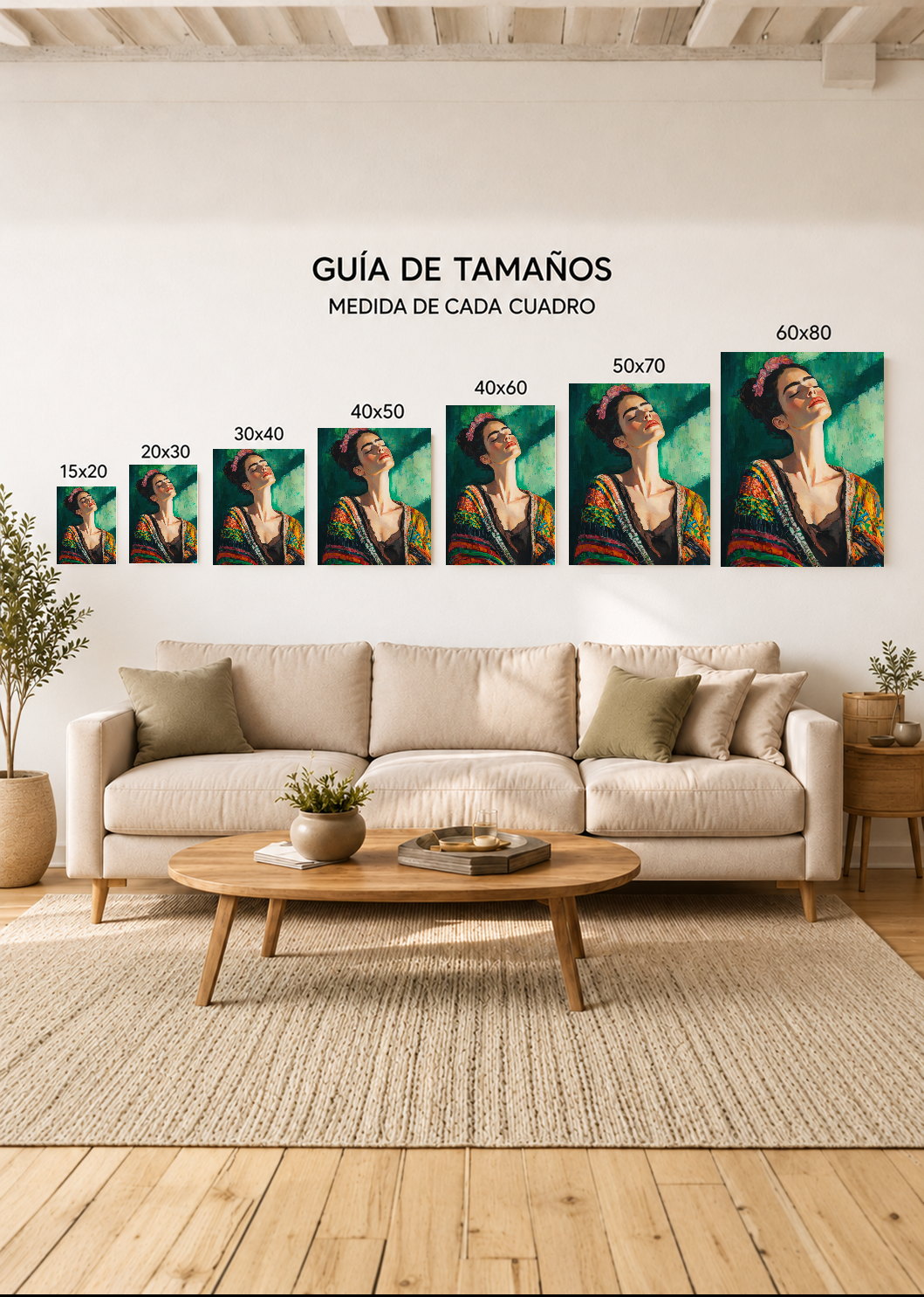 Cuadro Decorativo Sin Marco - MDF 9mm Edición Especial Frida Kahlo I - foto 5
