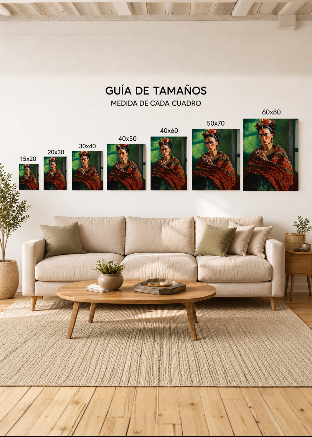 Cuadro Decorativo Sin Marco - MDF 9mm Edición Especial Frida Kahlo VI - foto 5