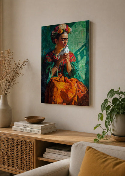 Cuadro Decorativo Sin Marco - MDF 9mm Edición Especial Frida Kahlo VII - foto 4