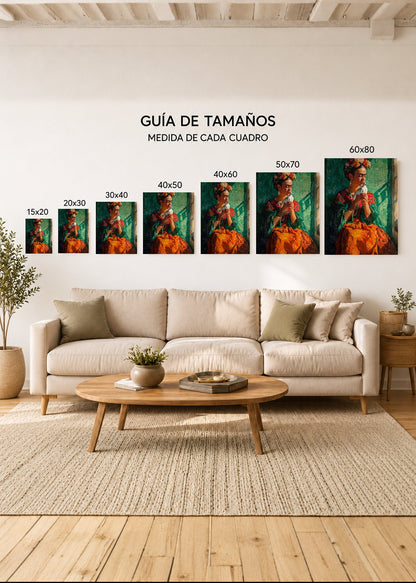 Cuadro Decorativo Sin Marco - MDF 9mm Edición Especial Frida Kahlo VII - foto 5