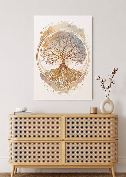 Cuadro Decorativo Sin Marco - MDF 9mm Espiritual Árbol de la Vida - foto 2