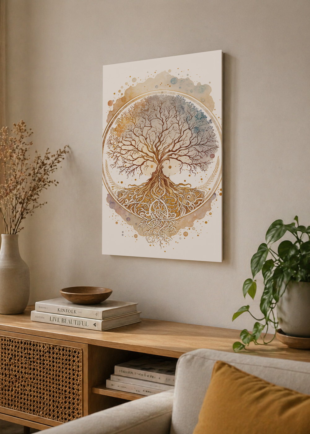 Cuadro Decorativo Sin Marco - MDF 9mm Espiritual Árbol de la Vida - foto 4