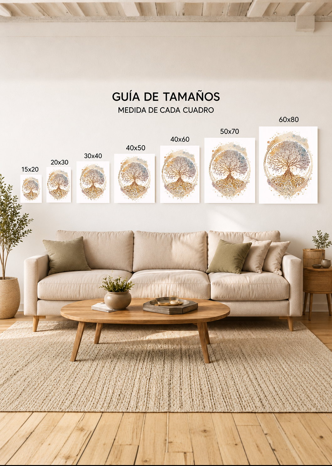Cuadro Decorativo Sin Marco - MDF 9mm Espiritual Árbol de la Vida - foto 5