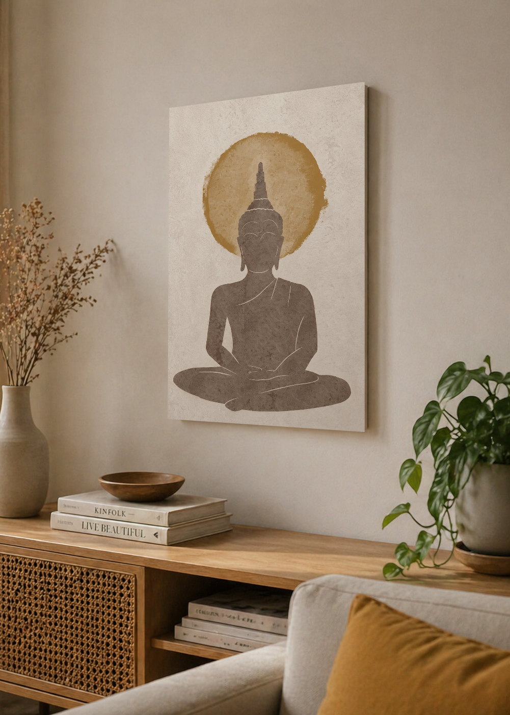 Cuadro Decorativo Sin Marco - MDF 9mm Espiritual Buda V - foto 4