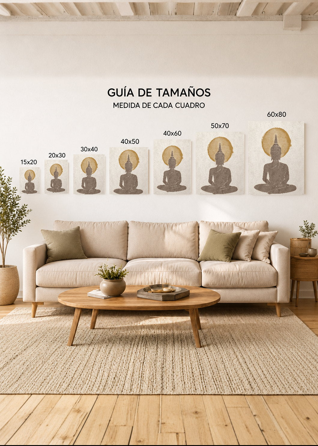 Cuadro Decorativo Sin Marco - MDF 9mm Espiritual Buda V - foto 5