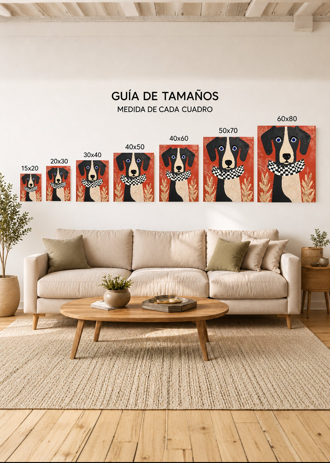 Cuadro Decorativo Sin Marco - MDF 9mm Como Perros y Gatos VII - foto 5