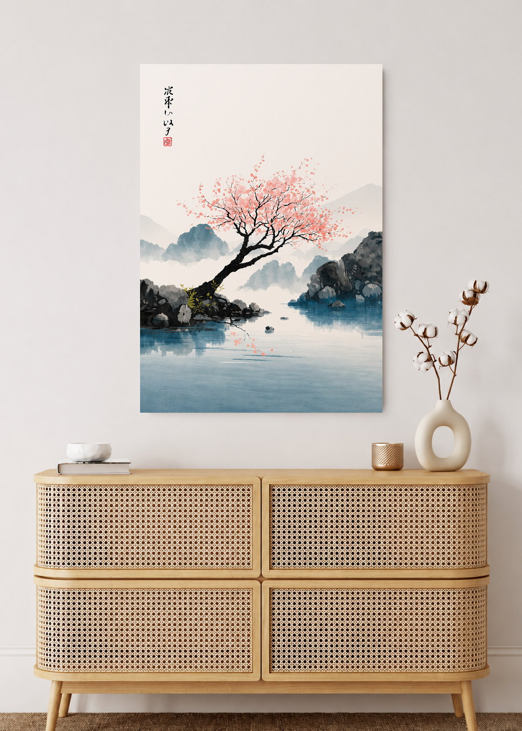 Cuadro Decorativo Sin Marco - MDF 9mm Japandi Decoración Japonesa V - foto 2