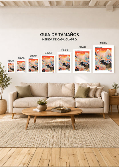 Cuadro Decorativo Sin Marco - MDF 9mm Japandi Decoración Japonesa XI - foto 5