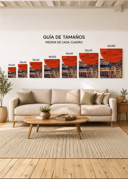 Cuadro Decorativo Sin Marco - MDF 9mm Japandi Decoración Japonesa X - foto 5