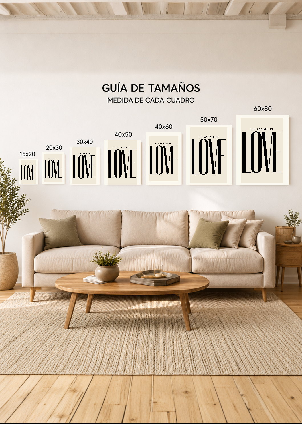 Cuadro Decorativo Sin Marco - MDF 9mm Motivacion Love - foto 5