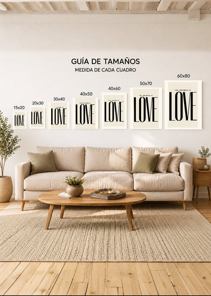 Cuadro Decorativo Sin Marco - MDF 9mm Motivacion Love - foto 5