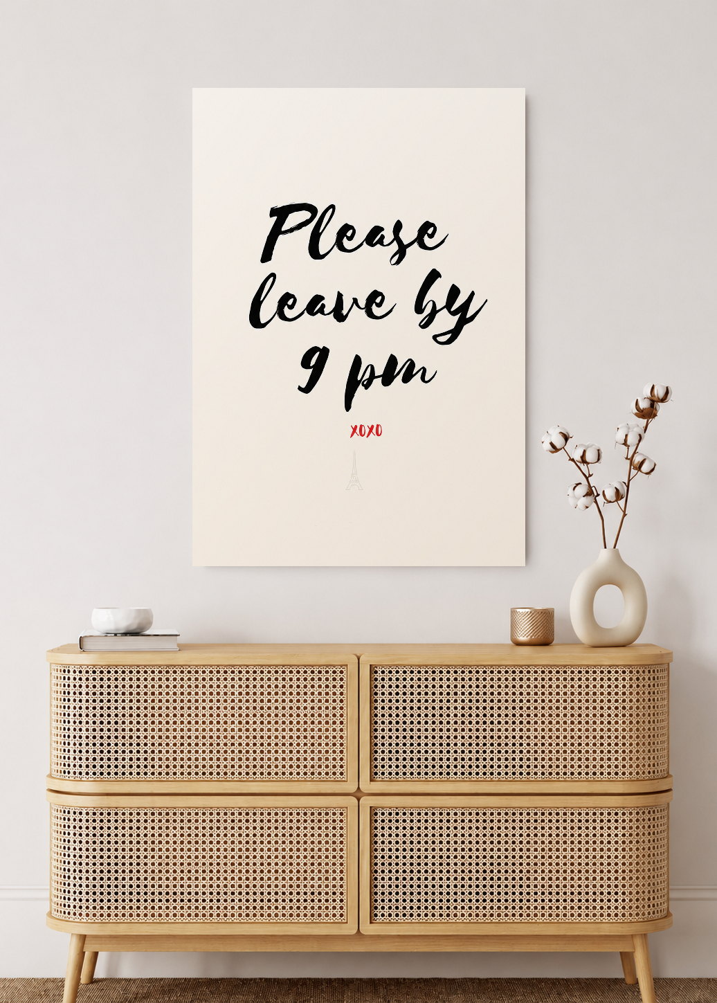 Cuadro Decorativo Sin Marco - MDF 9mm Motivacion Please Leave by 9 PM - foto 2