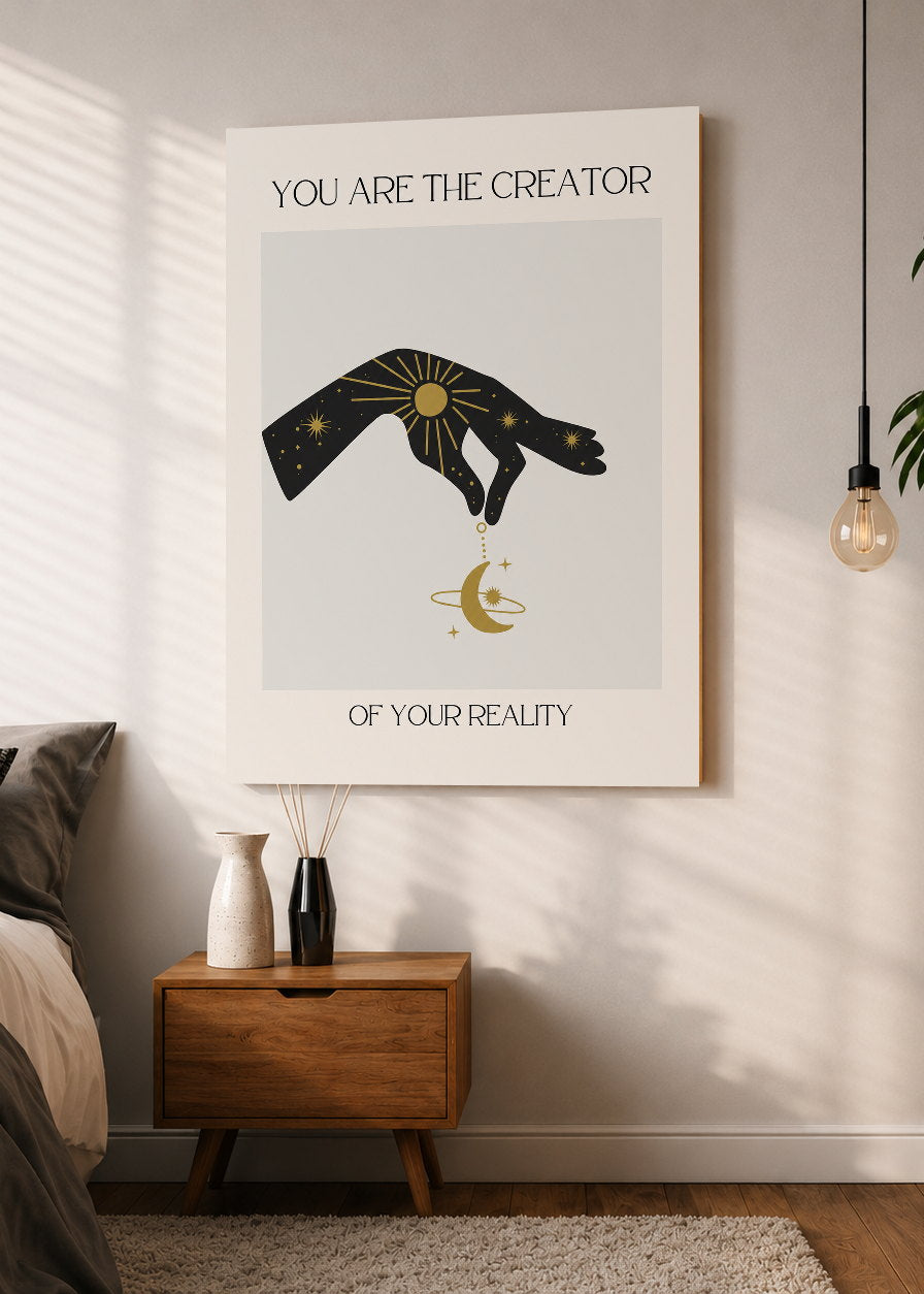 Cuadro Decorativo Sin Marco - MDF 9mm Motivacion You Are The Creator - foto 1