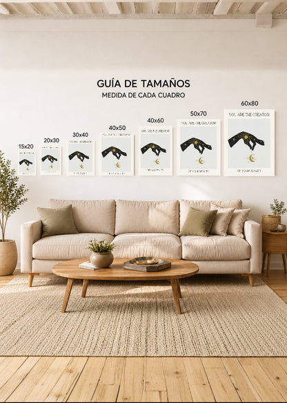 Cuadro Decorativo Sin Marco - MDF 9mm Motivacion You Are The Creator - foto 5