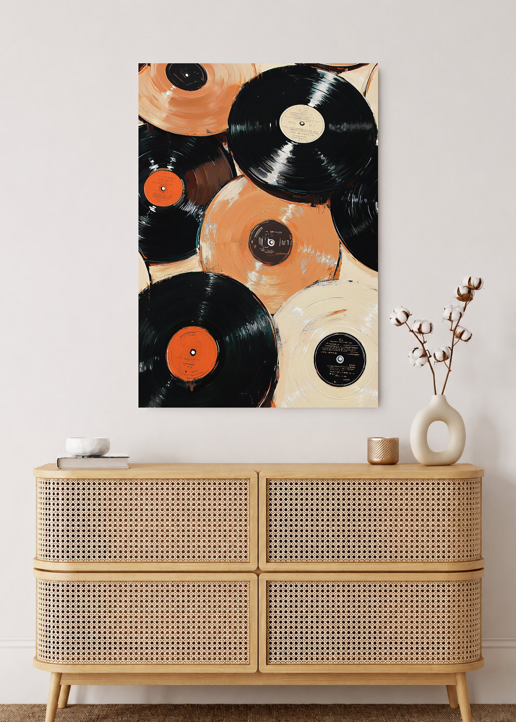 Cuadro Decorativo Sin Marco - MDF 9mm Poster Música Vinilos Discos - foto 2