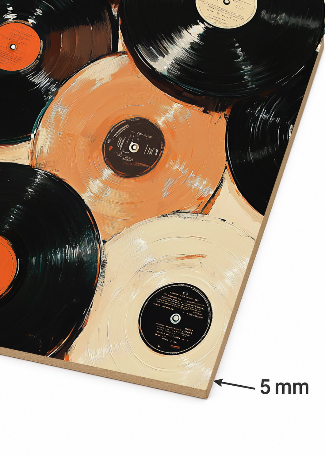 Cuadro Decorativo Sin Marco - MDF 9mm Poster Música Vinilos Discos - foto 6