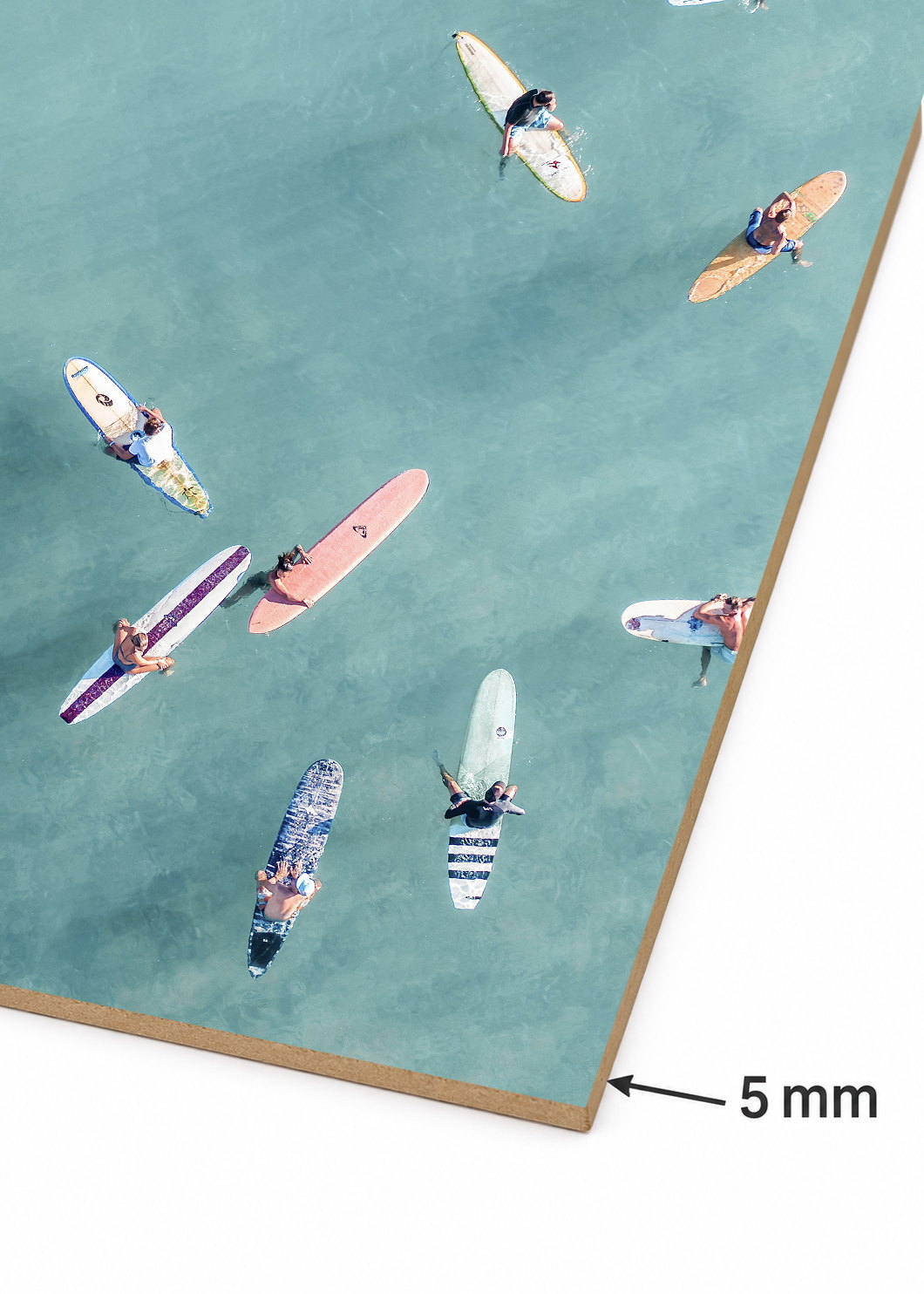 Cuadro Decorativo Sin Marco - MDF 9mm Surf Playa Tabla Olas y Arena IX - foto 6