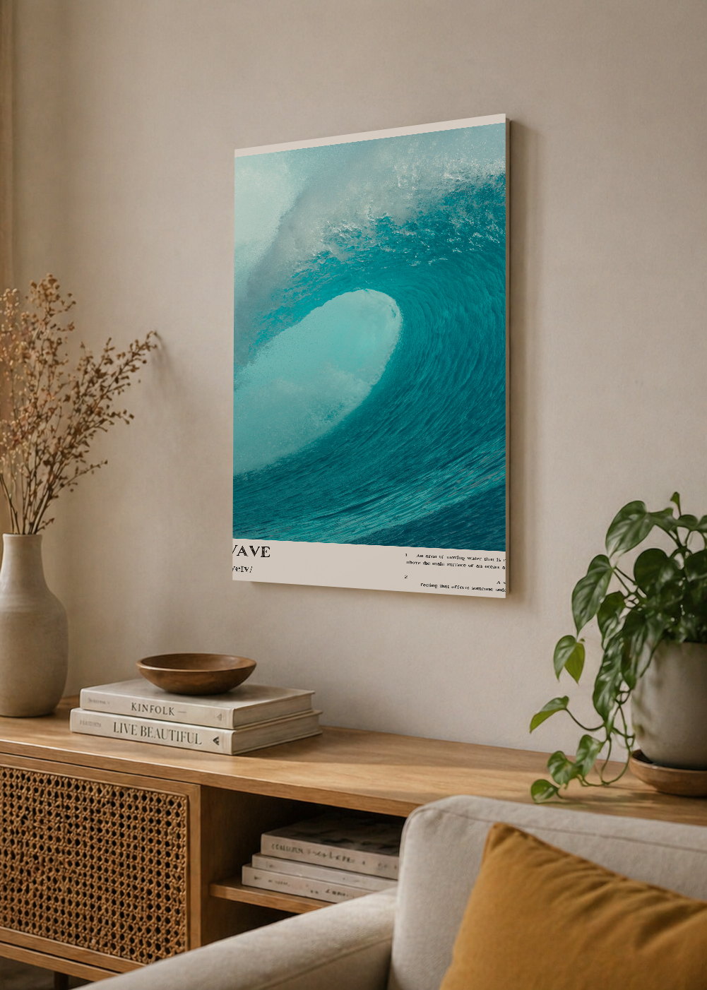 Cuadro Decorativo Sin Marco - MDF 9mm Surf Playa Tabla Olas y Arena - foto 4