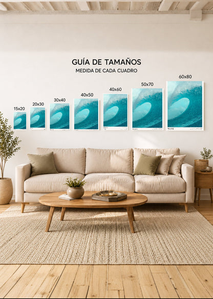 Cuadro Decorativo Sin Marco - MDF 9mm Surf Playa Tabla Olas y Arena - foto 5