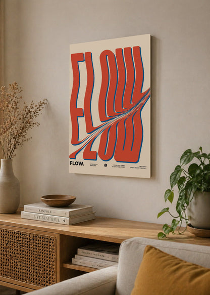 Cuadro Decorativo Sin Marco - MDF 9mm Typography Flow - foto 4