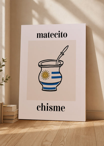 Cuadro Decorativo Sin Marco - MDF 9mm Uruguay Matecito y Chisme - foto 3