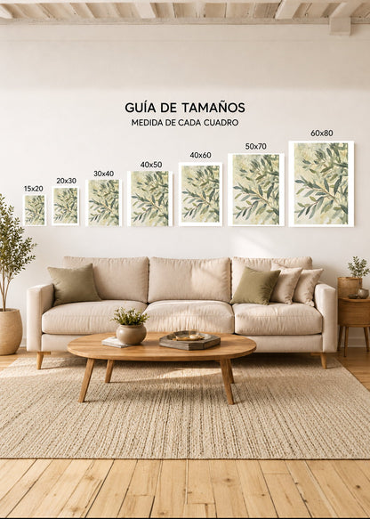 Set x2 Cuadros Decorativos Sin Marco - MDF 9mm Botánicos Plantas Botanic Vibes XXVIII - foto 4