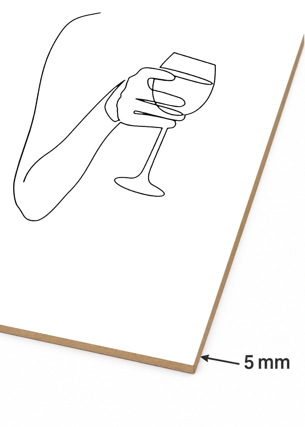 Set x2 Cuadros Decorativos Sin Marco - MDF 9mm Vinos - foto 5