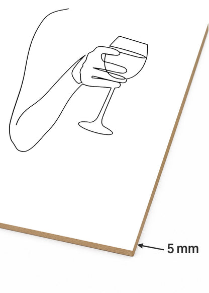 Set x2 Cuadros Decorativos Sin Marco - MDF 9mm Vinos - foto 5