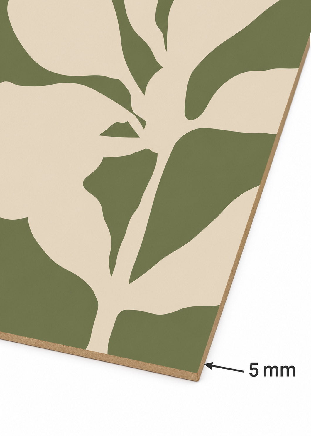 Set x2 Cuadros Decorativos Sin Marco - MDF 9mm Diseños Botánico Flores Verde Salvia - foto 5