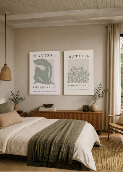 Set x2 Cuadros Decorativos Sin Marco - MDF 9mm Matisse Nature - foto 1