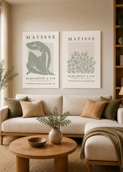 Set x2 Cuadros Decorativos Sin Marco - MDF 9mm Matisse Nature - foto 2