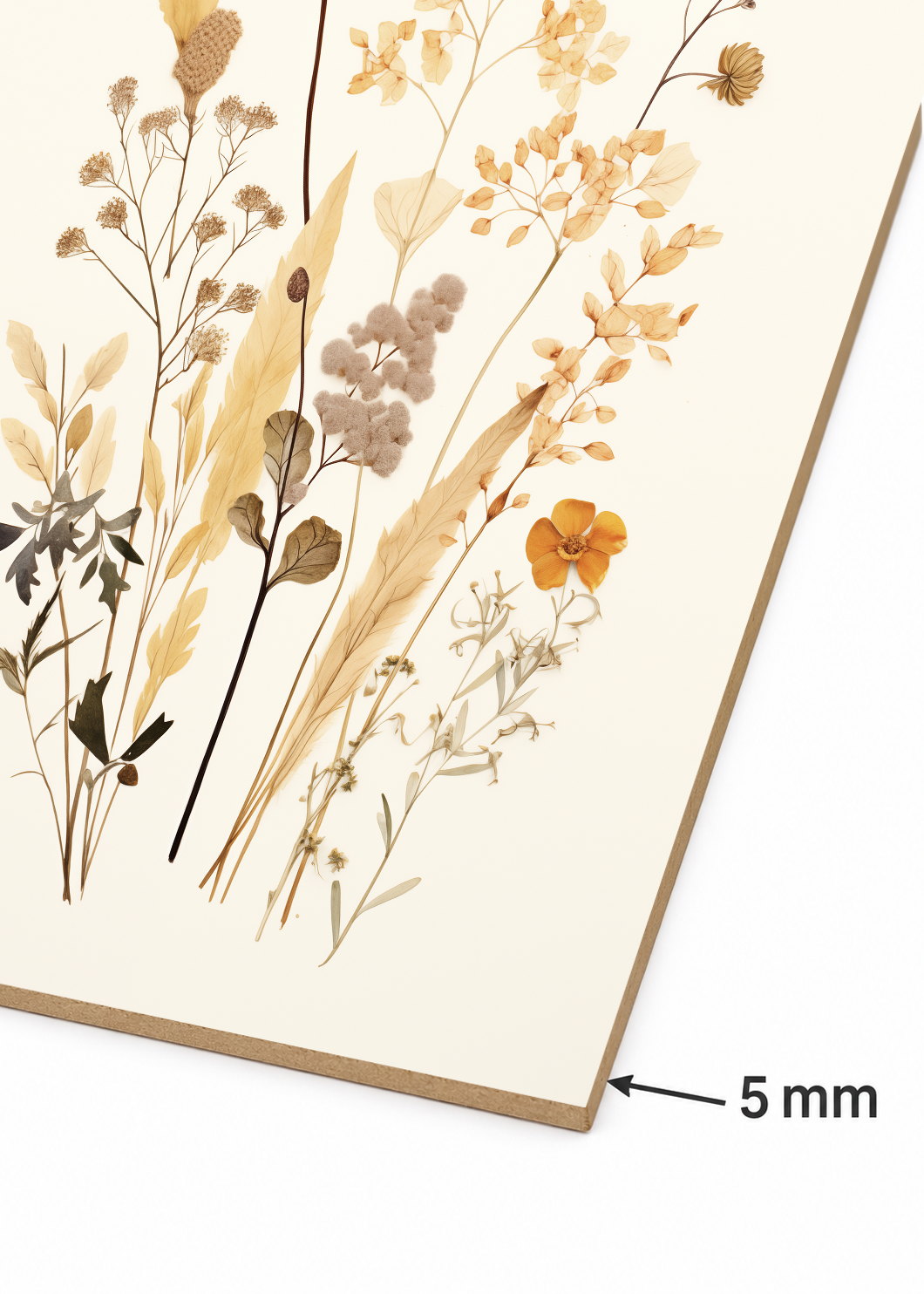 Set x2 Cuadros Decorativos Sin Marco - MDF 9mm Flores - foto 5