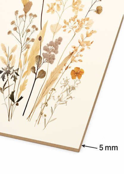 Set x2 Cuadros Decorativos Sin Marco - MDF 9mm Flores - foto 5