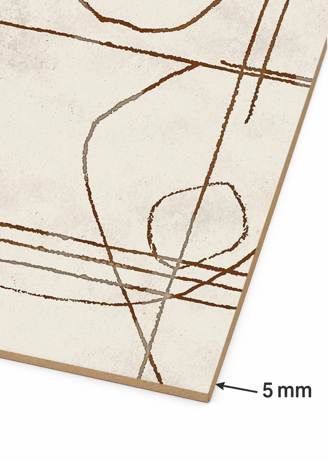Set x2 Cuadros Decorativos Sin Marco - MDF 9mm Abstractos Lineas - foto 5