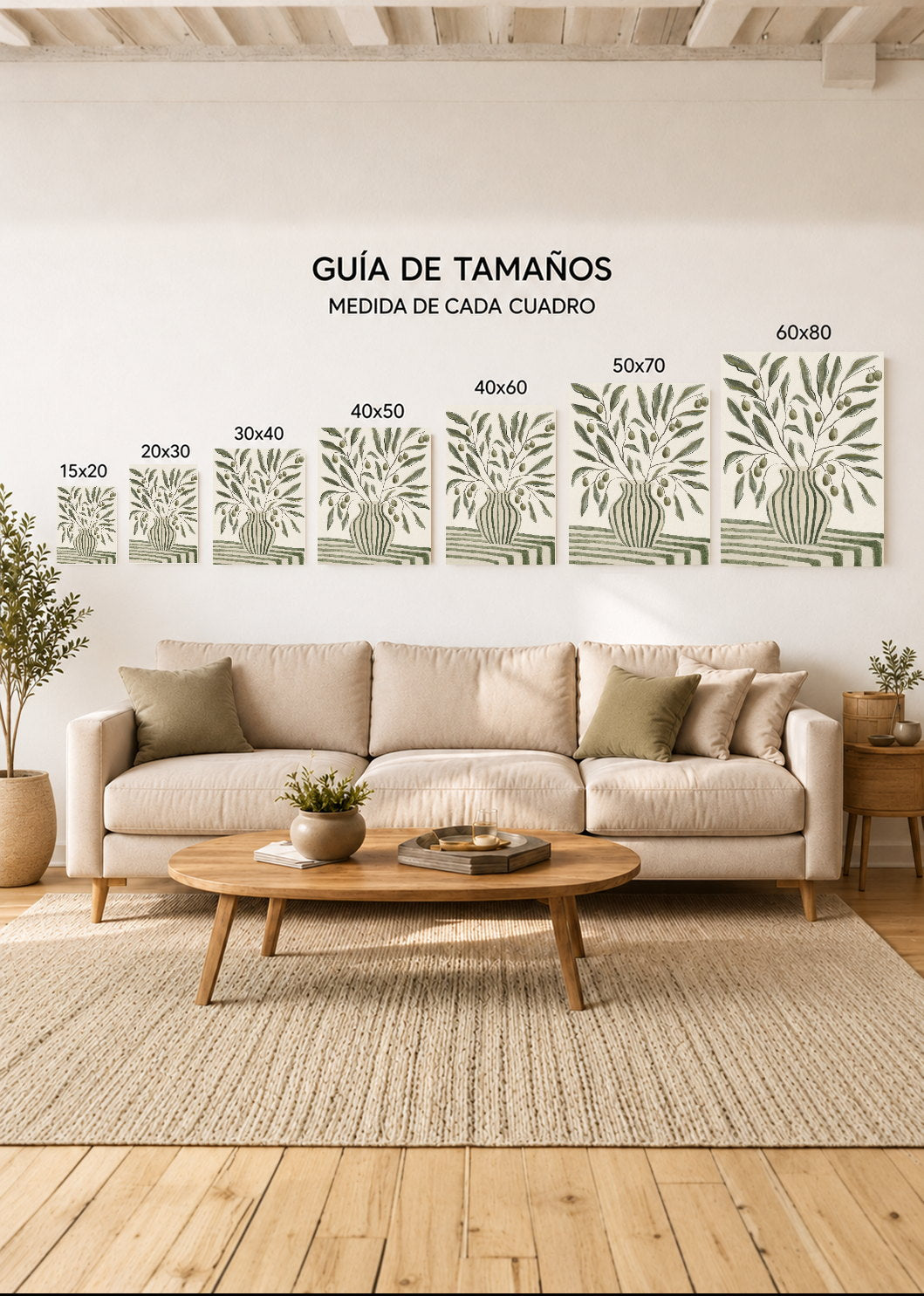 Set x3 Cuadros Decorativos Sin Marco - MDF 9mm Abstract XIX - foto 4
