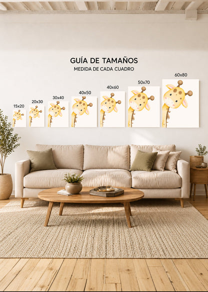 Set x3 Cuadros Decorativos Sin Marco - MDF 9mm Abstractos Kids Infantil Osito León - foto 4