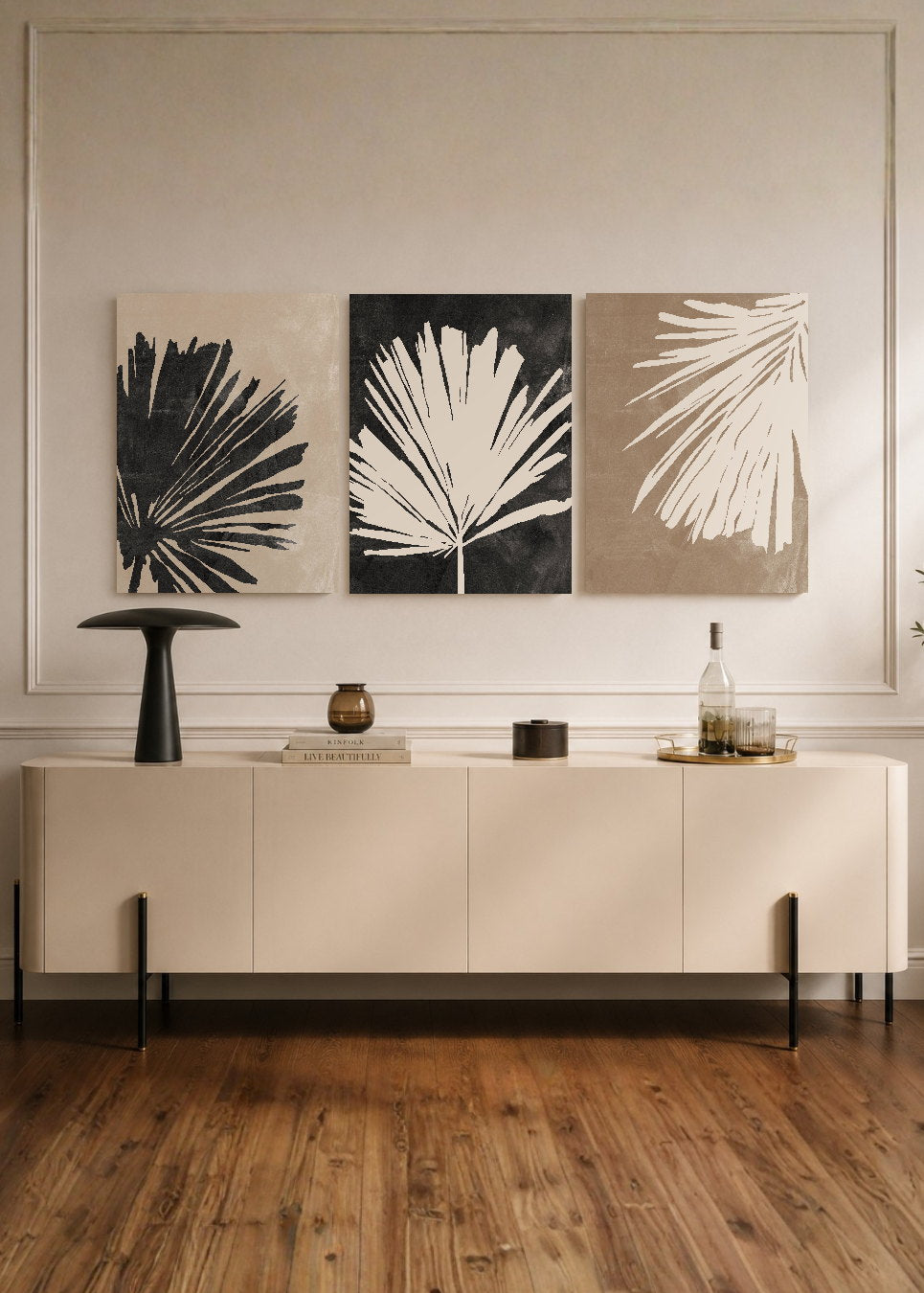 Set x3 Cuadros Decorativos Sin Marco - MDF 9mm Botánicos Plantas Botanic Vibes IX - foto 1