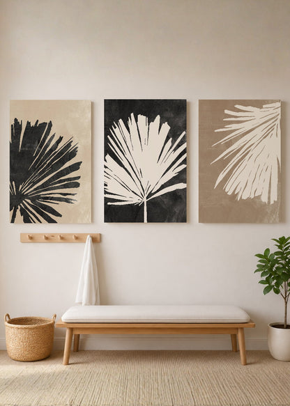 Set x3 Cuadros Decorativos Sin Marco - MDF 9mm Botánicos Plantas Botanic Vibes IX - foto 3