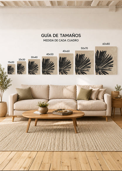Set x3 Cuadros Decorativos Sin Marco - MDF 9mm Botánicos Plantas Botanic Vibes IX - foto 4