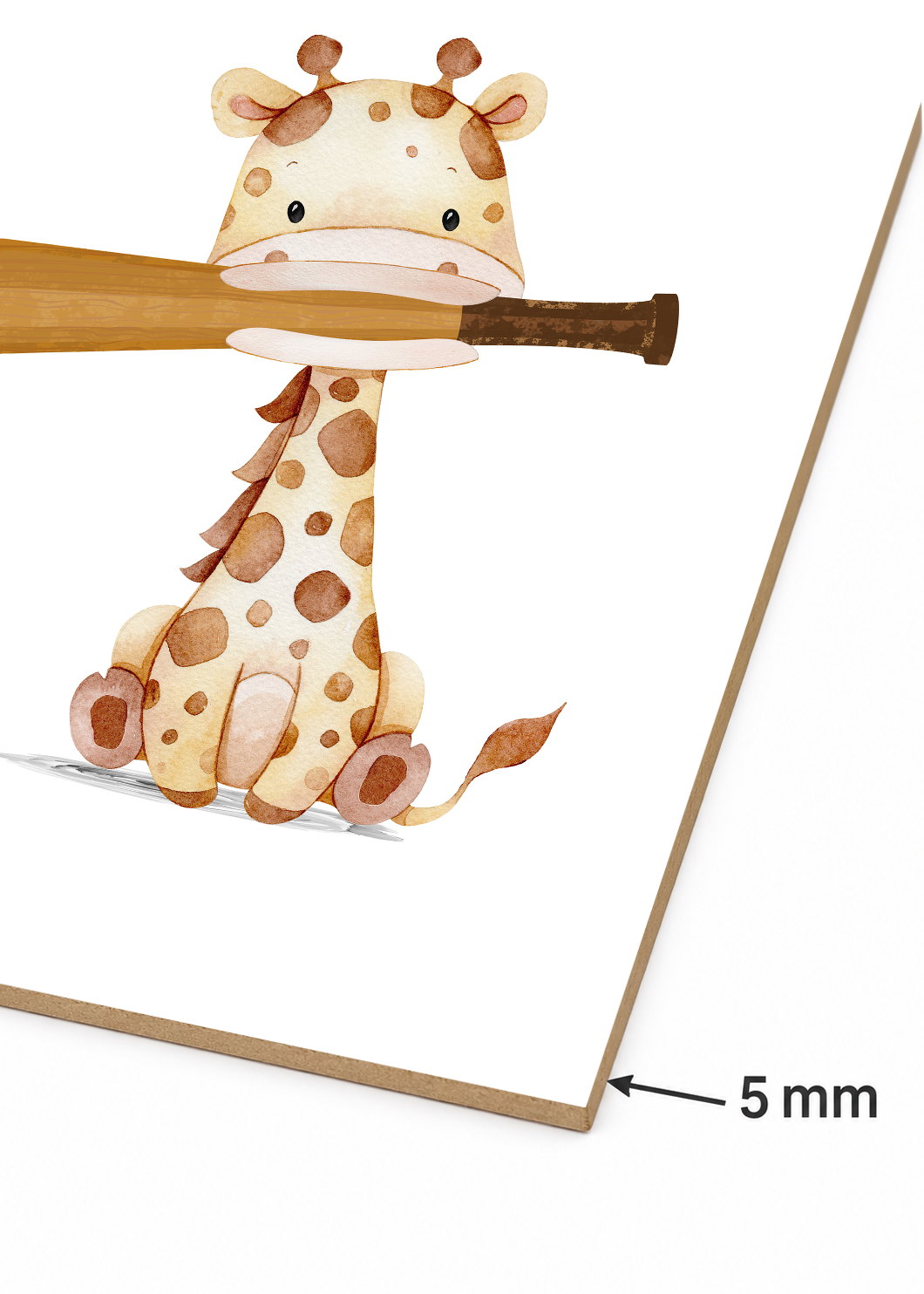 Set x3 Cuadros Decorativos Sin Marco - MDF 9mm Infantil Kids Animalitos Béisbol - foto 5