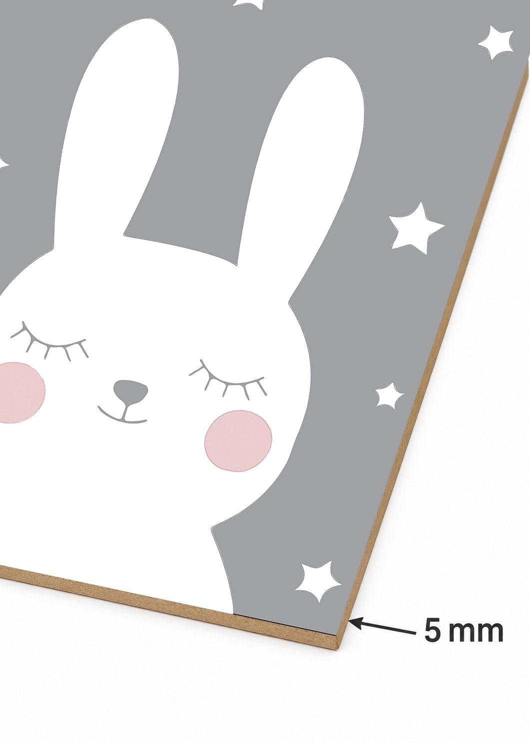 Set x3 Cuadros Decorativos Sin Marco - MDF 9mm Infantiles Rosa - foto 5