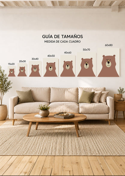 Set x3 Cuadros Decorativos Sin Marco - MDF 9mm Infantiles Wonderland XII - foto 4