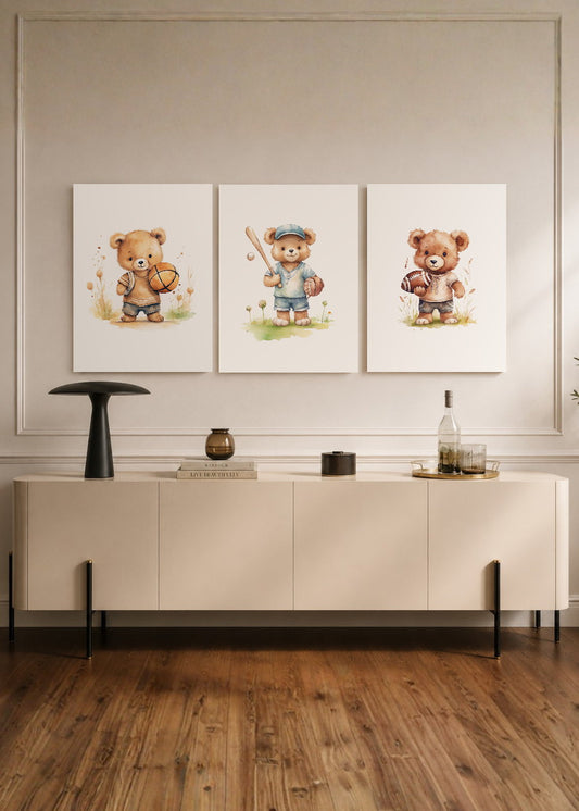 Set x3 Cuadros Decorativos Sin Marco - MDF 9mm Infantiles Wonderland X - foto 1