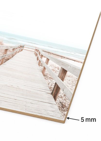 Set x3 Cuadros Decorativos Sin Marco - MDF 9mm Playa Olas Surf Mar - foto 5