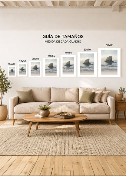 Set x3 Cuadros Decorativos Sin Marco - MDF 9mm Roca Pájaros - foto 4