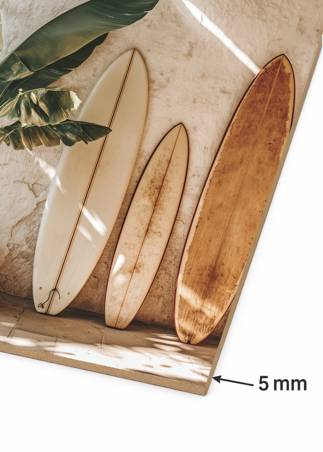 Set x3 Cuadros Decorativos Sin Marco - MDF 9mm Surf Playa Tabla Olas y Arena XV - Diseño 2 - foto 5